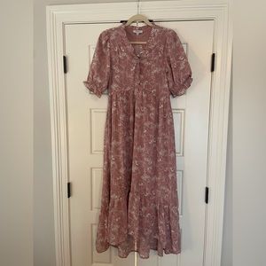 Pink blush maternity dress - never worn